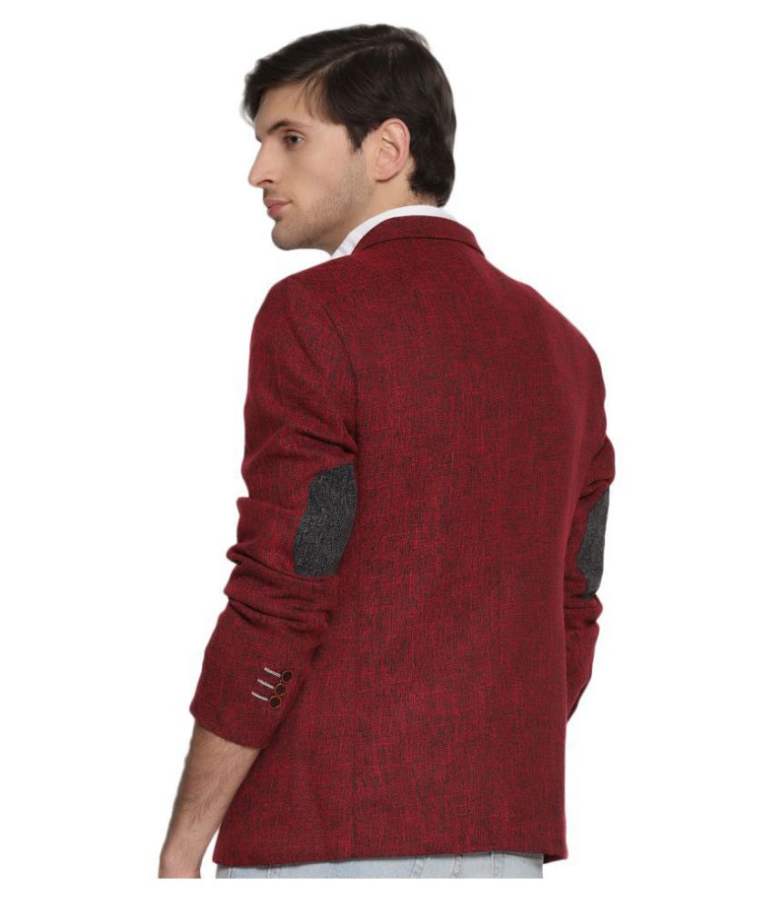 Eryaa Maroon Solid Formal Blazers Buy Eryaa Maroon Solid Formal