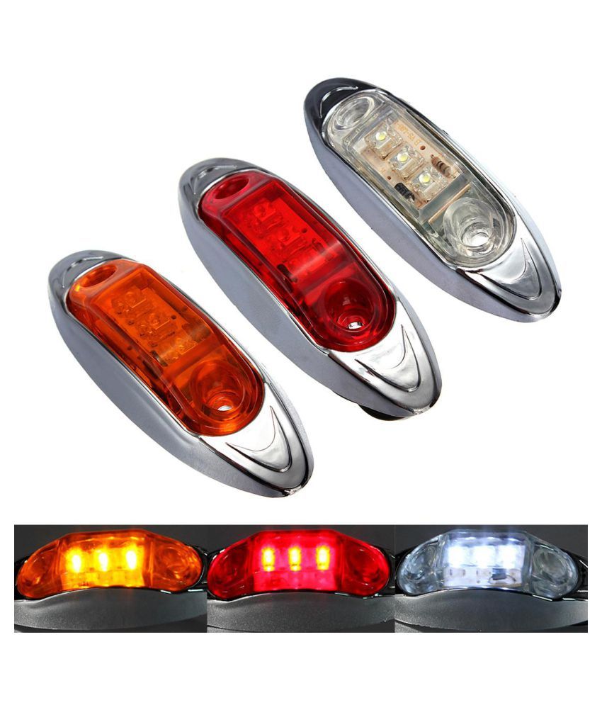 LED Super Amber Side Marker Clearance Light Lamp Car Truck Trailer