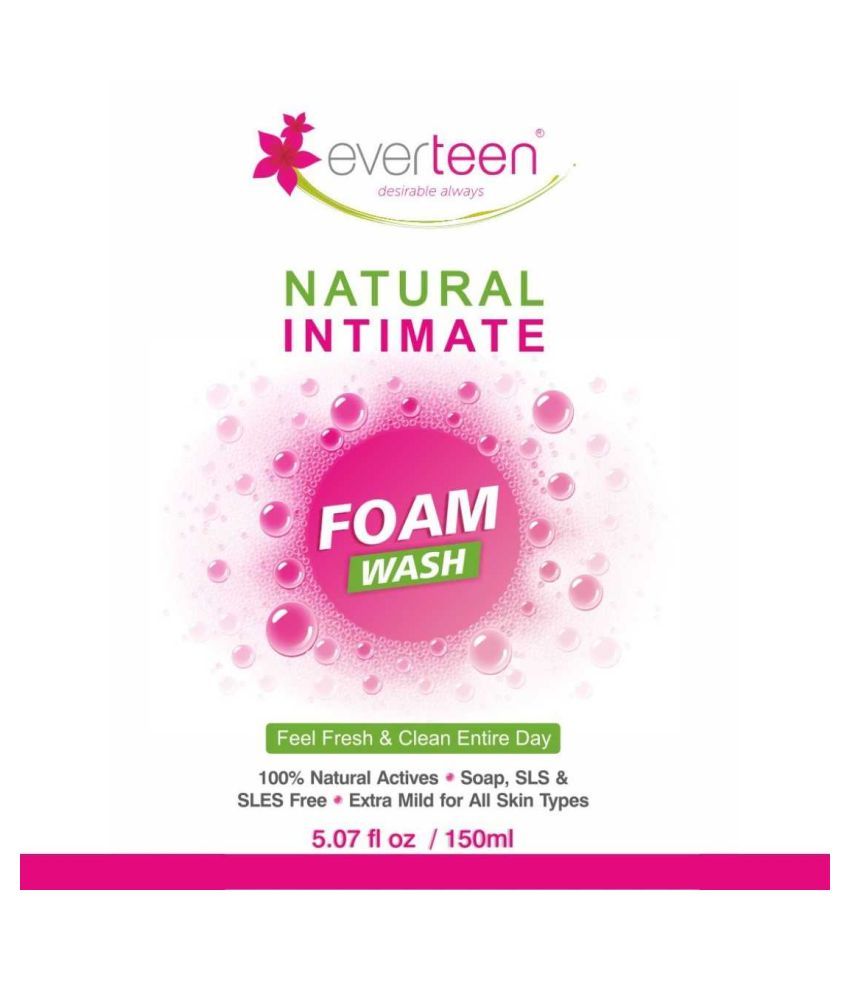 Everteen Natural Intimate Foam Wash For Feminine Hygiene In Women