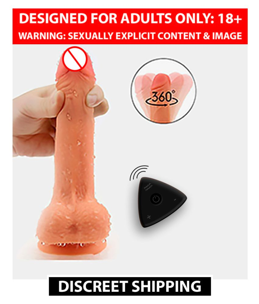 Wireless Remote Controlled Head Rotating Vibrating Sexual Penis Dildo