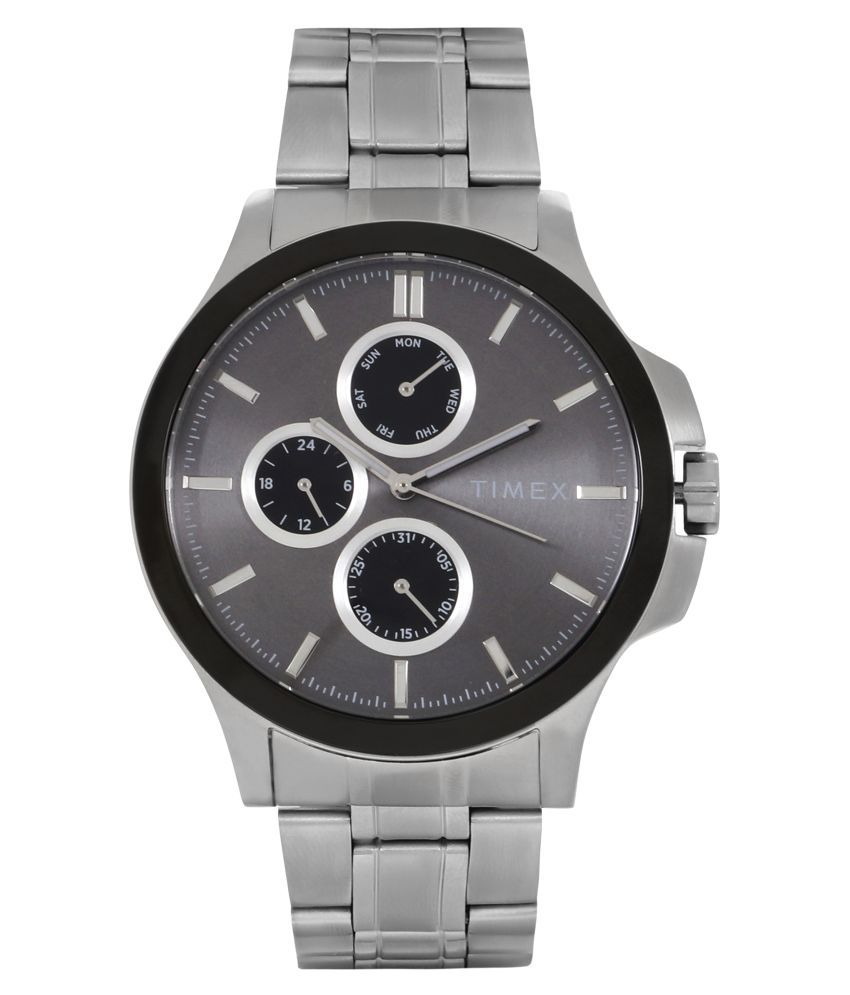 Timex Analog Grey Dial Men S Watch Tweg Buy Timex Analog Grey