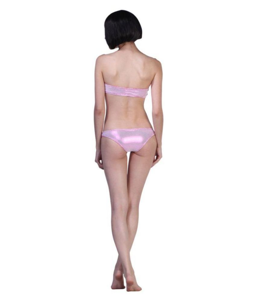 Buy Fascinating Lingerie Poly Cotton Pink Bikini Online At Best Prices