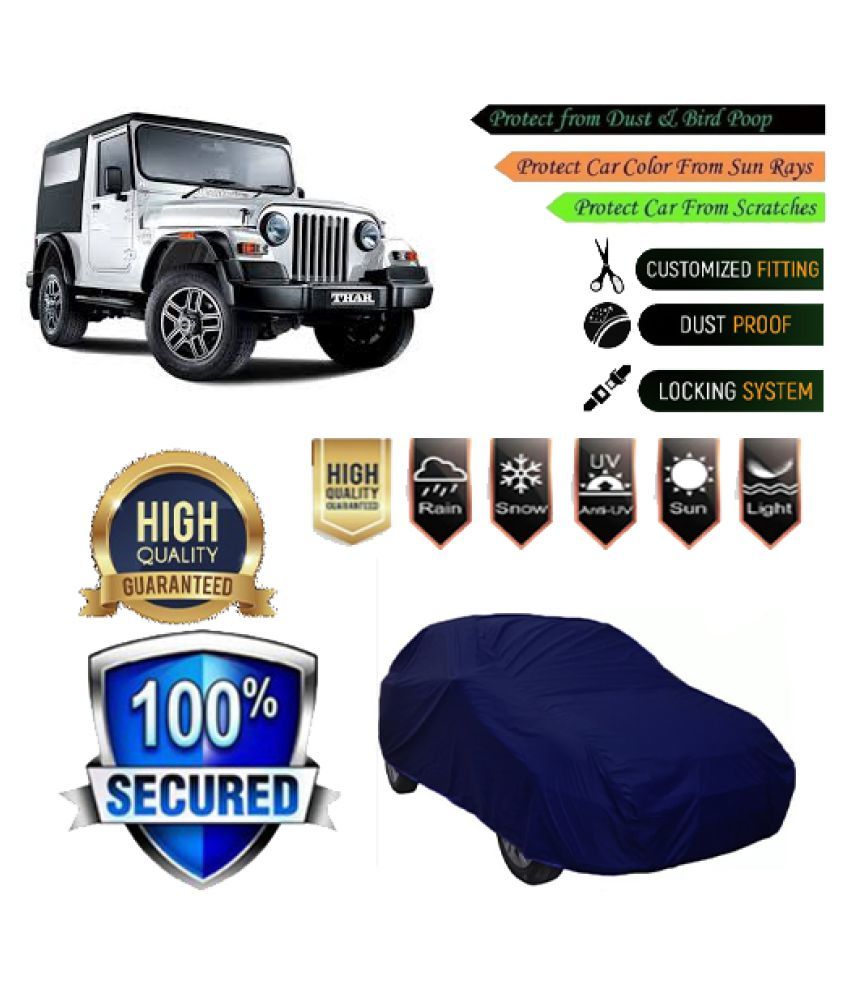 QualityBeast Car Body Cover Mahindra Thar 2012 2015 Buy QualityBeast