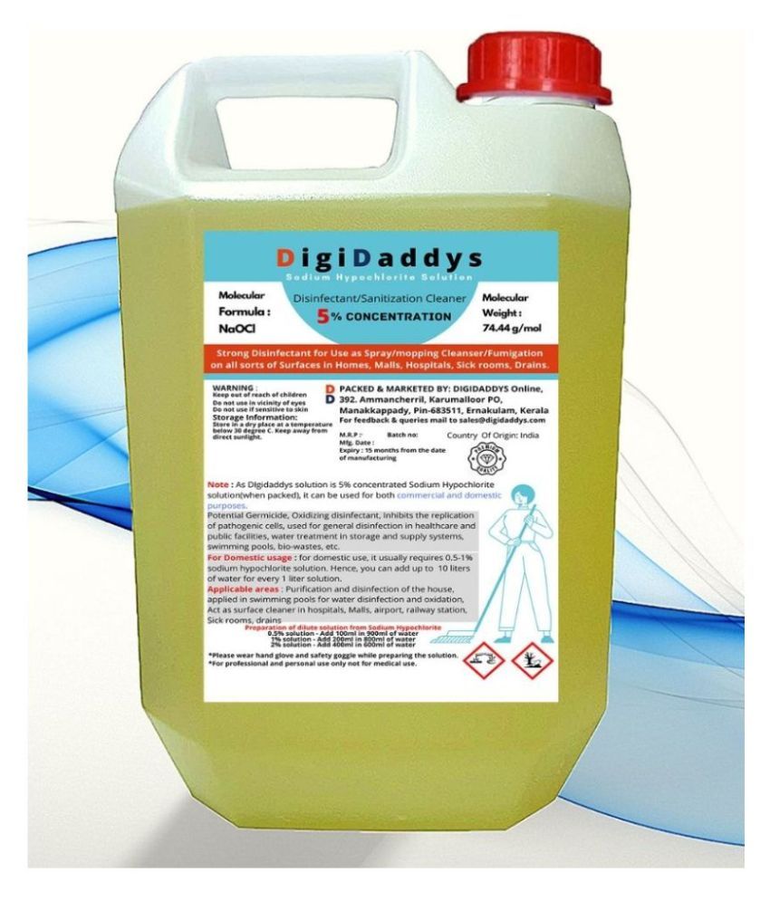 DIGIDADDYS Disinfectant Floor Cleaner Sodium HypoChlorite 5 Kg Kg Buy