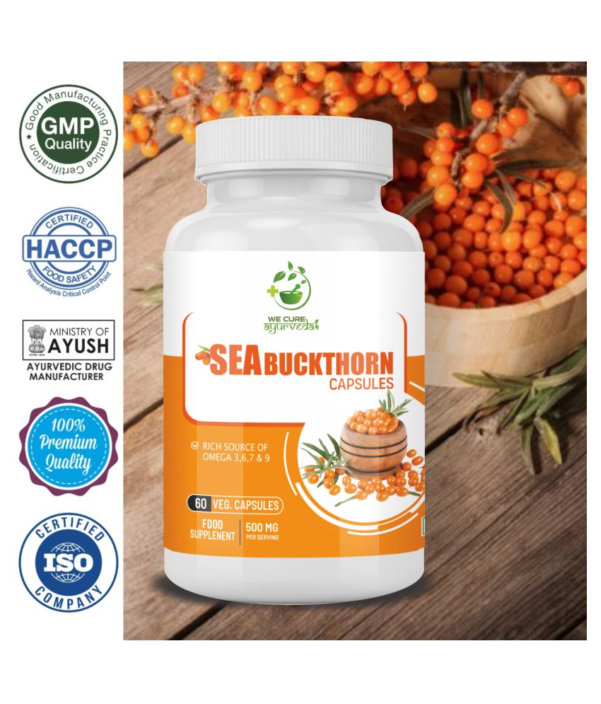 Wecure Ayurveda Plant Based Collagen Builder Sea Buckthorn Capsule