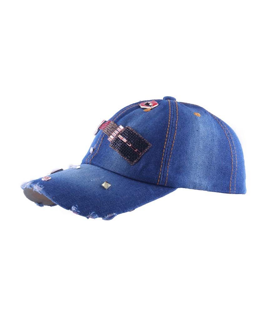 Fabseasons Blue Cotton Baseball Cap For Men Buy Online at Low Price in