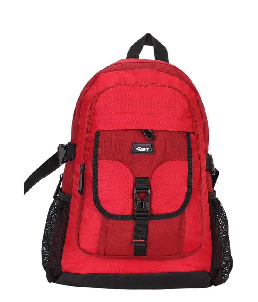 Comfy Red Polyester School Bag - Buy Comfy Red Polyester School Bag ...