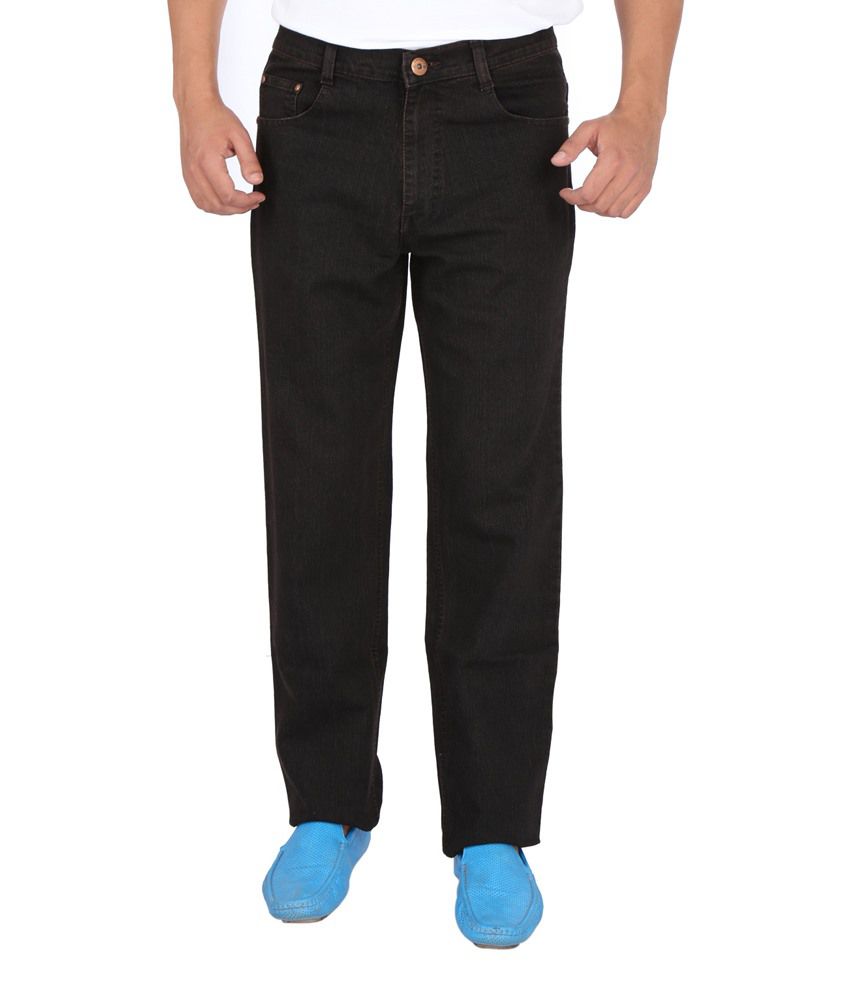 Denim-O Brown Cotton Jeans - Buy Denim-O Brown Cotton Jeans Online at ...