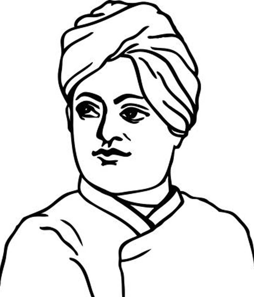 Easy Drawing Of Swami Vivekananda Step By Step