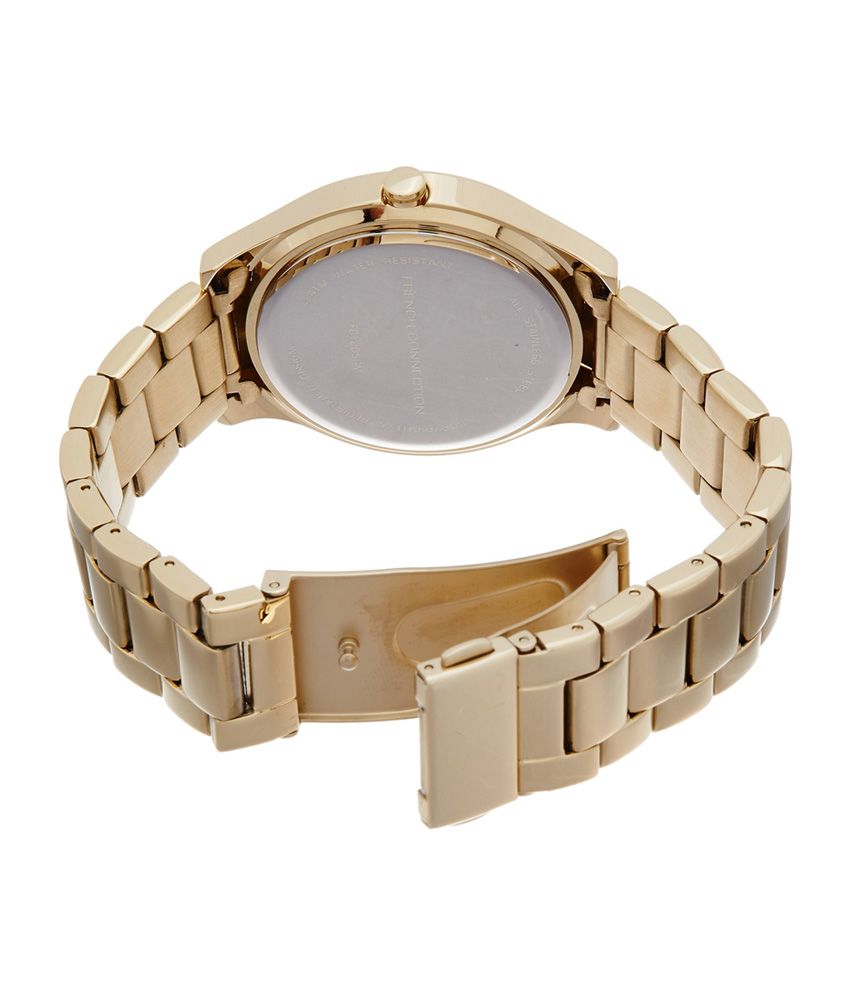 Fcuk Gold Dial Women's Watch (FC1205GMWJ) Price in India: Buy Fcuk Gold ...
