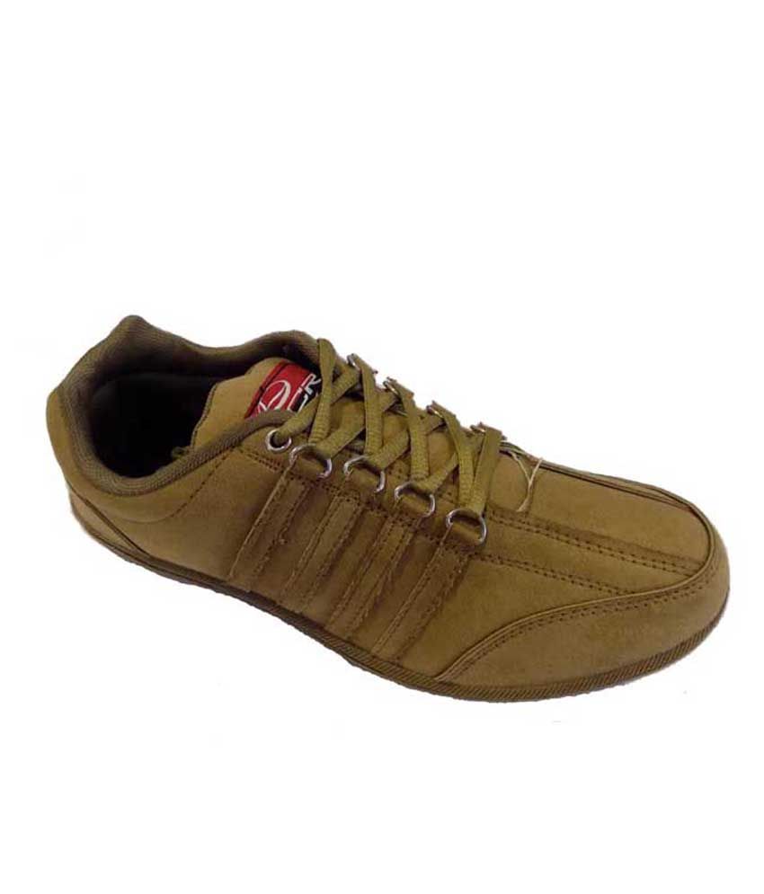 Lancer Beige Canvas Shoe For Men - Buy 