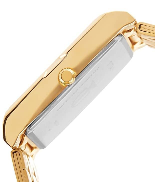 titan silver gold watch