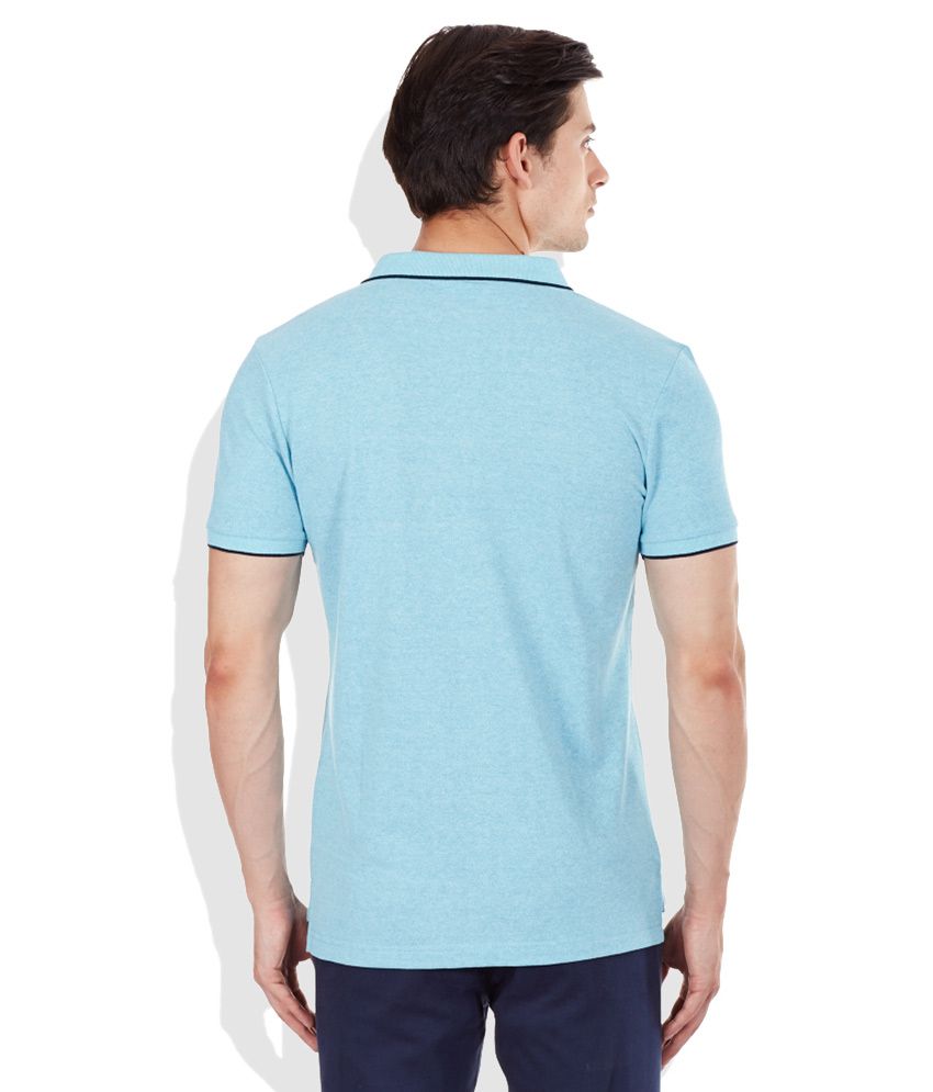 Giordano Blue Polo Neck T Shirt - Buy Giordano Blue Polo Neck T Shirt ...