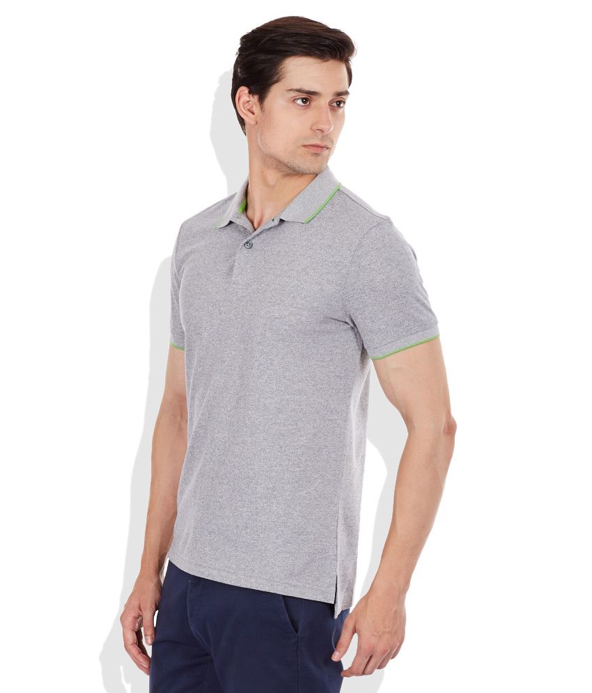 Giordano Gray Polo Neck T Shirt - Buy Giordano Gray Polo Neck T Shirt ...