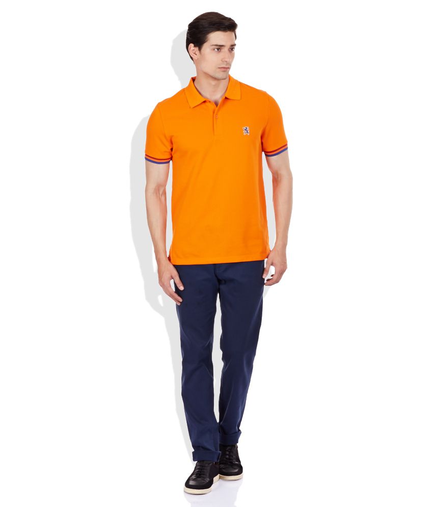 Giordano Orange Polo Neck T Shirt - Buy Giordano Orange Polo Neck T ...