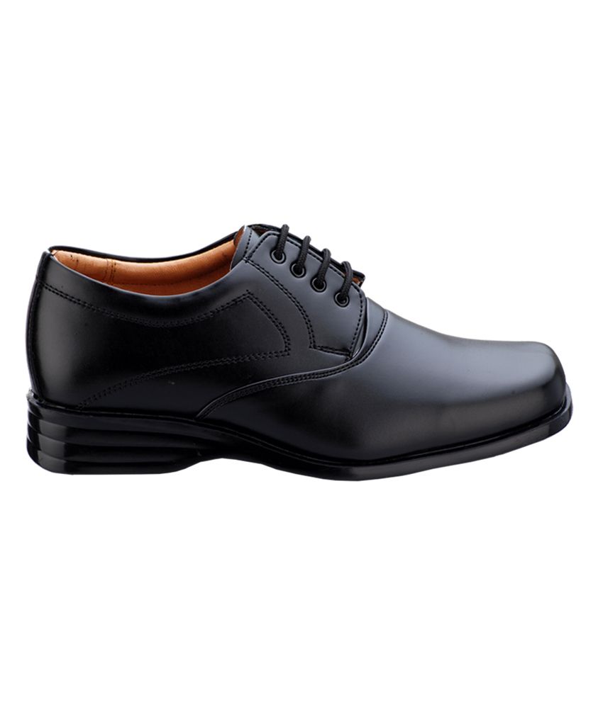 Action Black Leather Lace Formal Shoes 