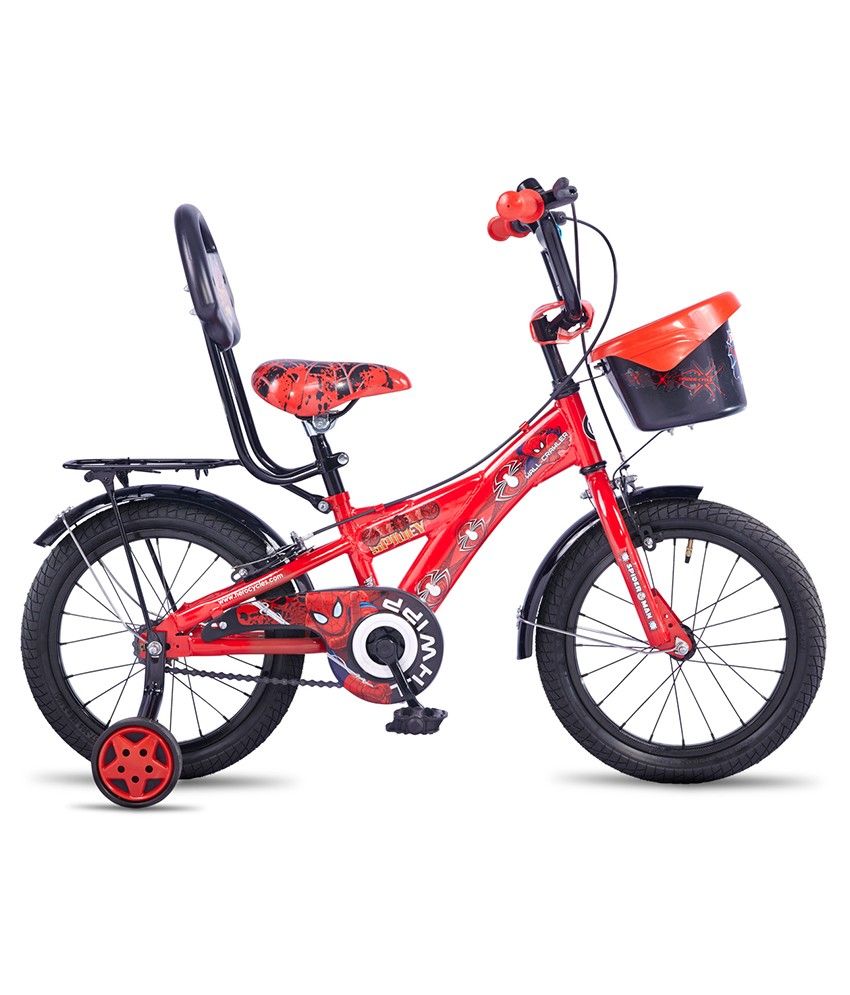 Hero Disney 16T Spiderman Junior Cycle with Carrier - Red: Buy Online ...