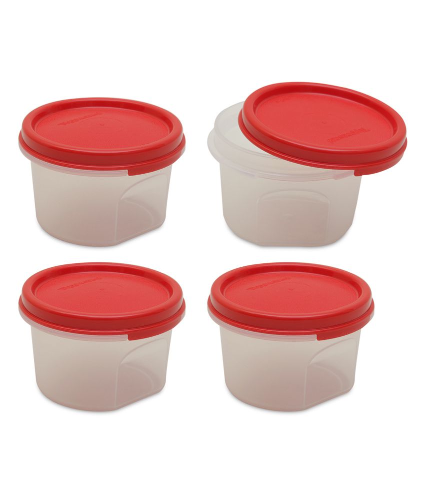 Tupperware Red Polypropylene Plastic Container Buy Online