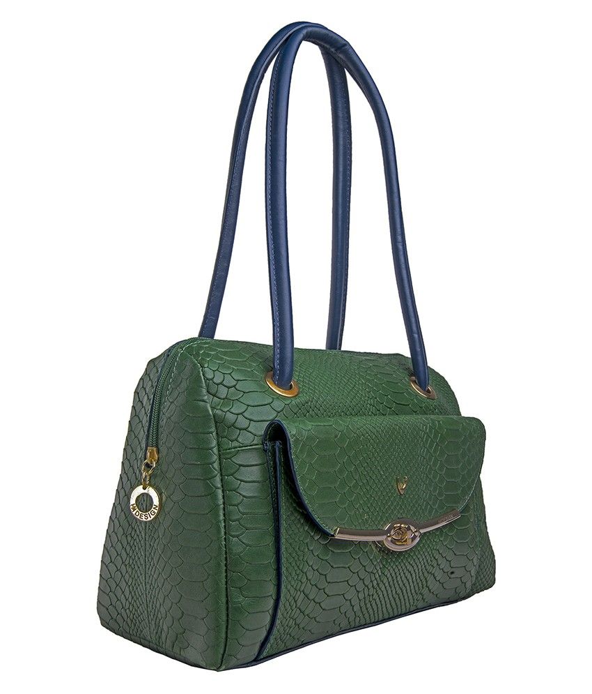 Hidesign DE LUCCHI 03 Green Leather Shoulder Bag Buy Hidesign DE
