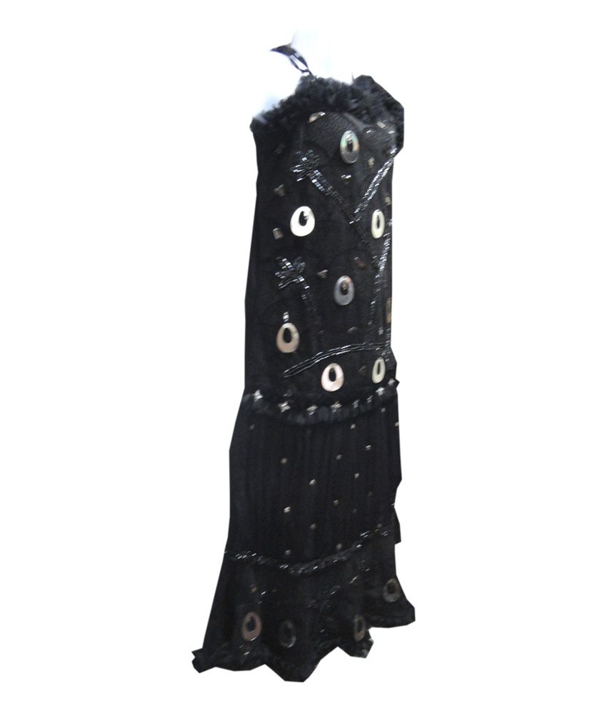 sleeveless long frocks