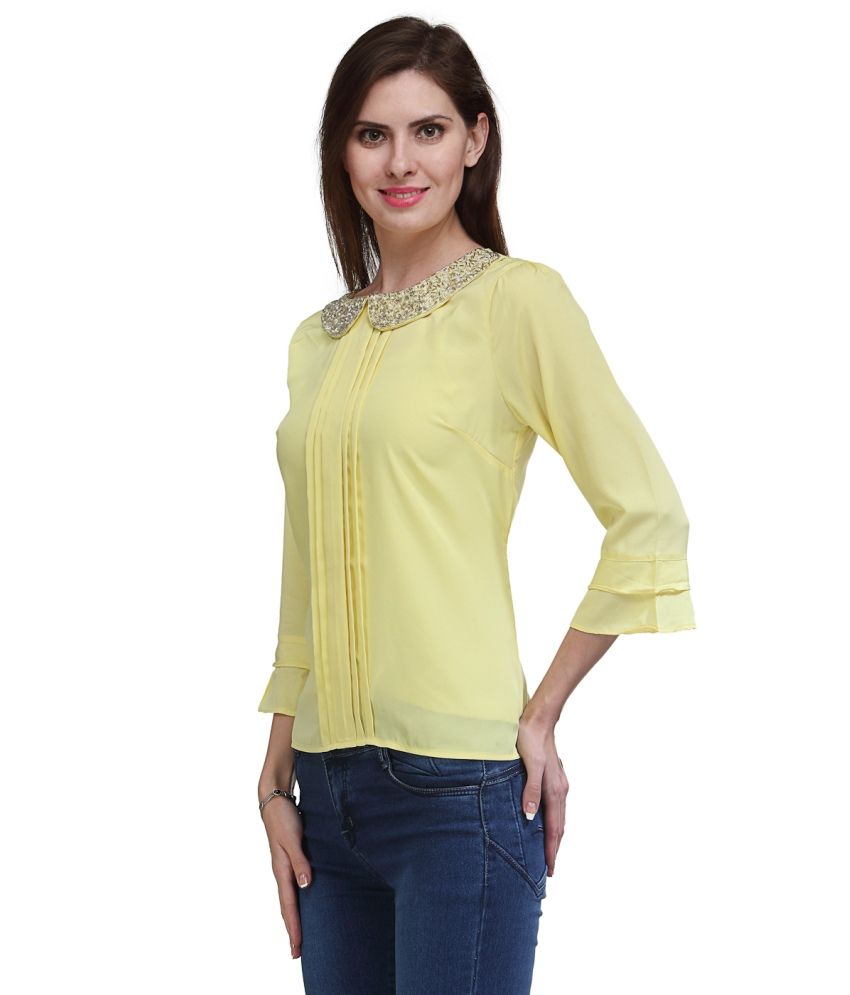 Kiosha Yellow Cotton Tops - Buy Kiosha Yellow Cotton Tops Online at Best Prices in India on Snapdeal