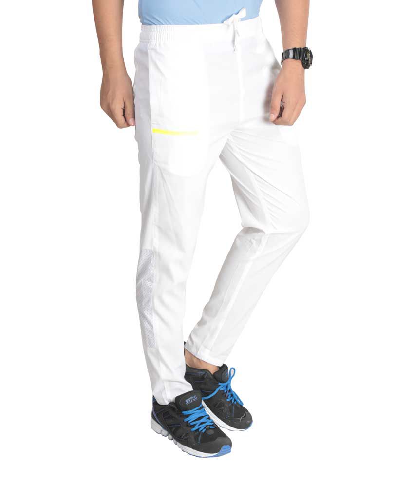 Reebok White Polyester Trackpants - Reebok White Polyester Trackpants Online Low in India Snapdeal