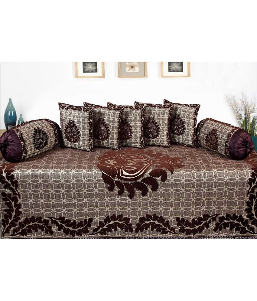 Desire Brown Contemporary Diwan Sets Buy Desire Brown Contemporary