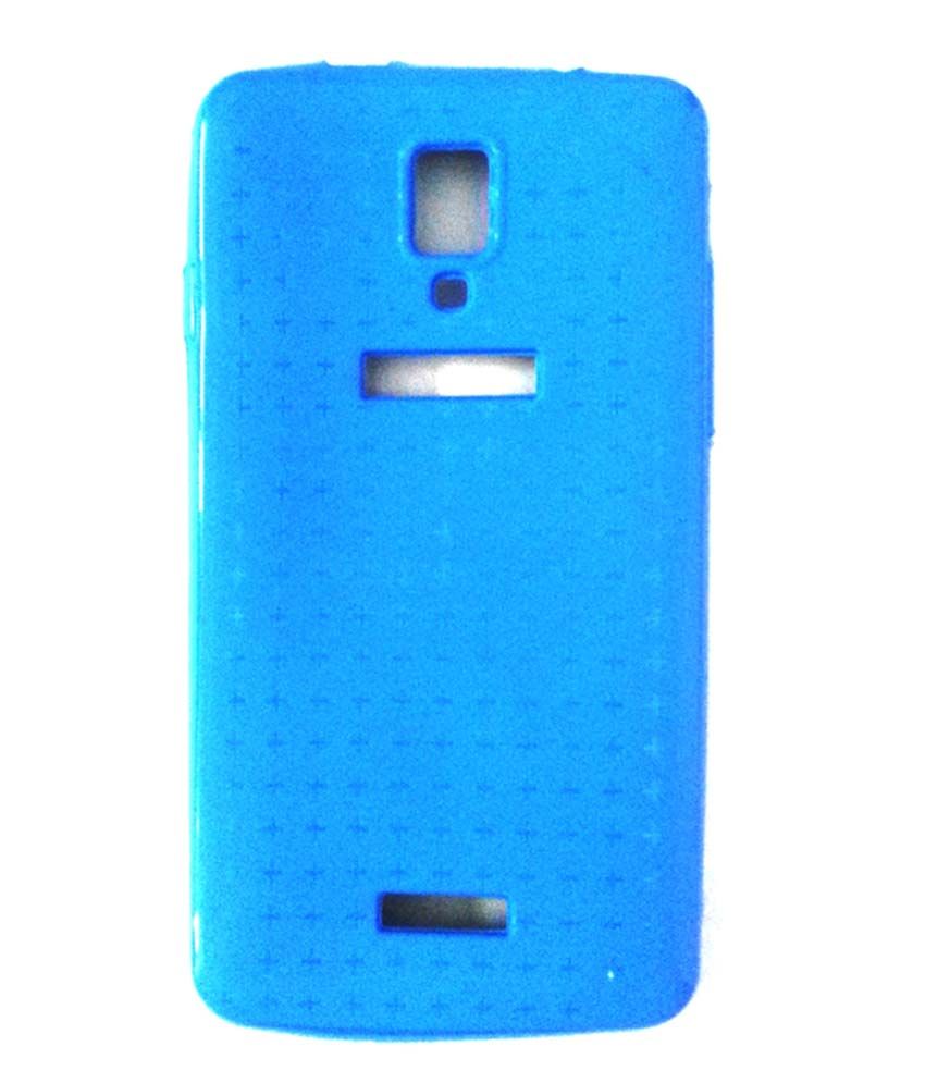 NR Silicon Back Case Cover For Karbonn Titanium S5 Plus Blue Plain
