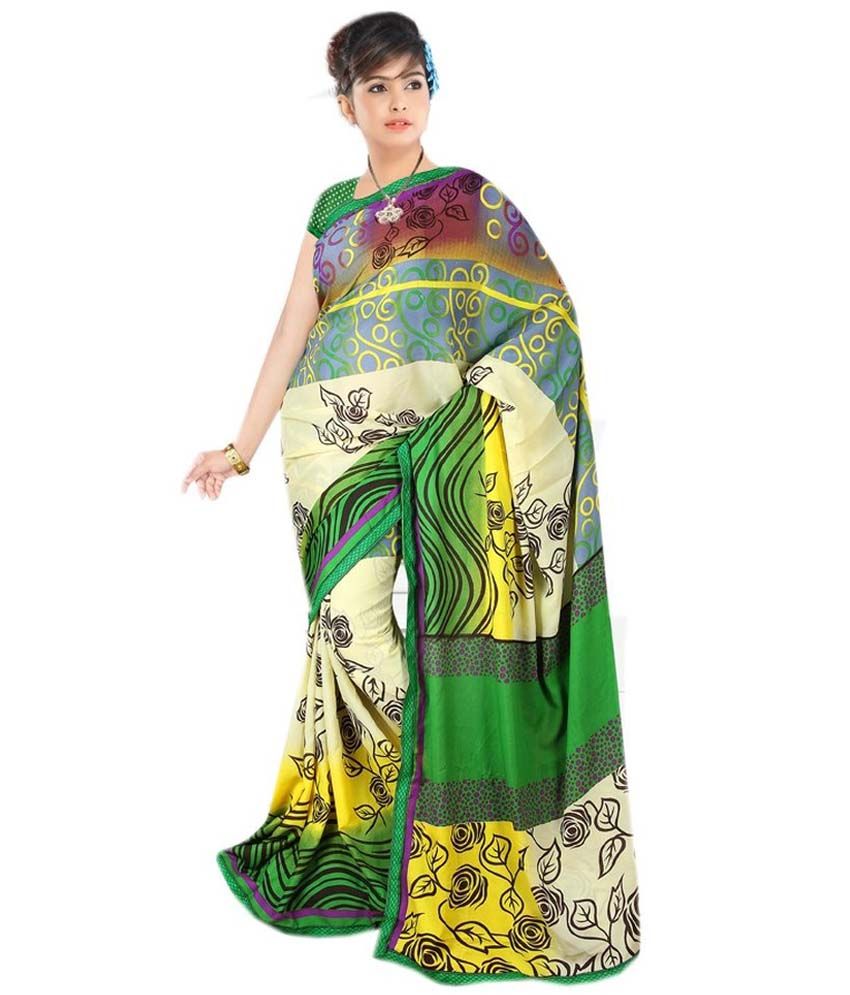Art Silk Cloth Sarees With Border And Hanging Pack Of 1 Buy Art