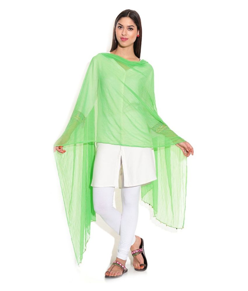Light Green Colour Chiffon Dupatta Price in India Buy Light Green