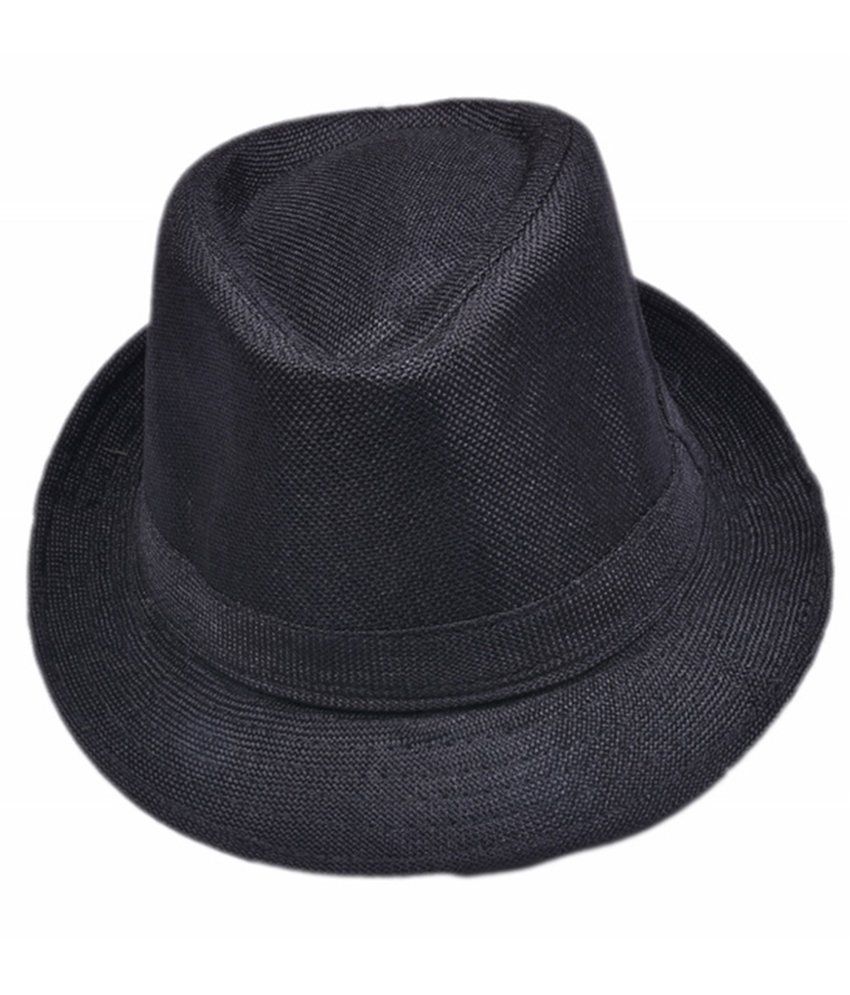 Monsieur Black Cotton Fidora Hat For Men - Buy Online @ Rs. | Snapdeal