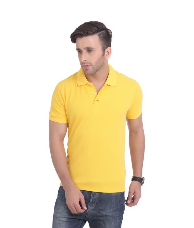 Pirix Yellow Cotton Polos T Shirt - Buy Pirix Yellow Cotton Polos T ...
