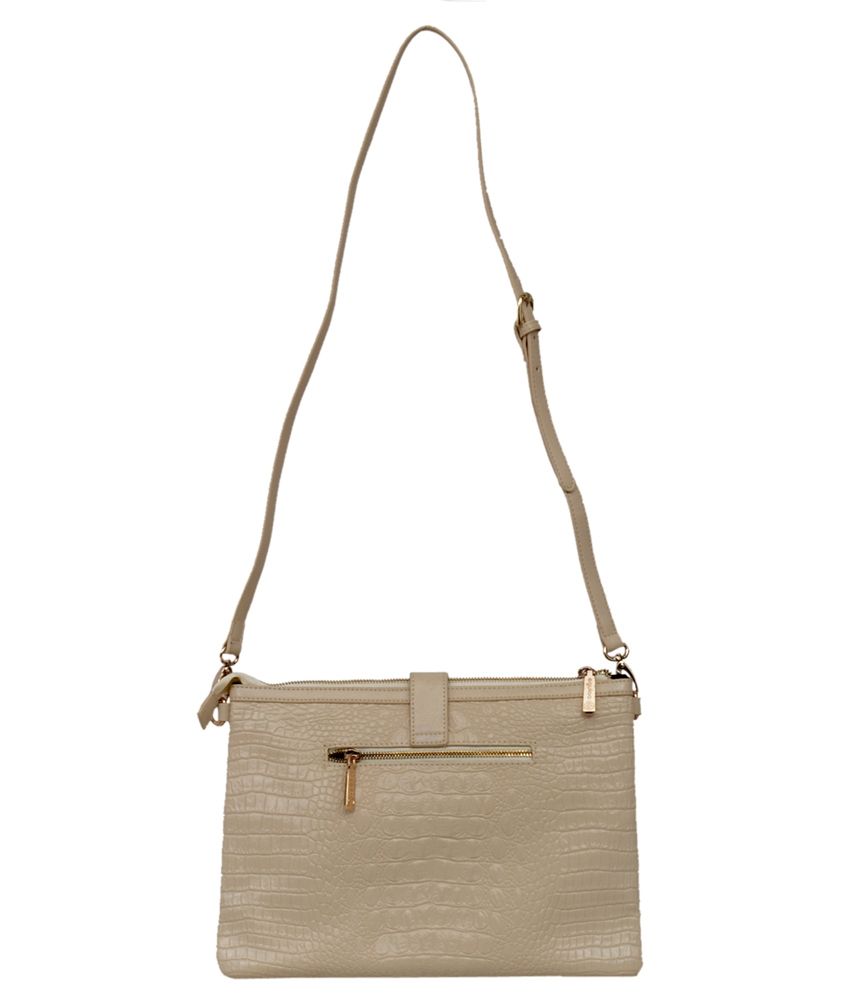 plain white shoulder bag