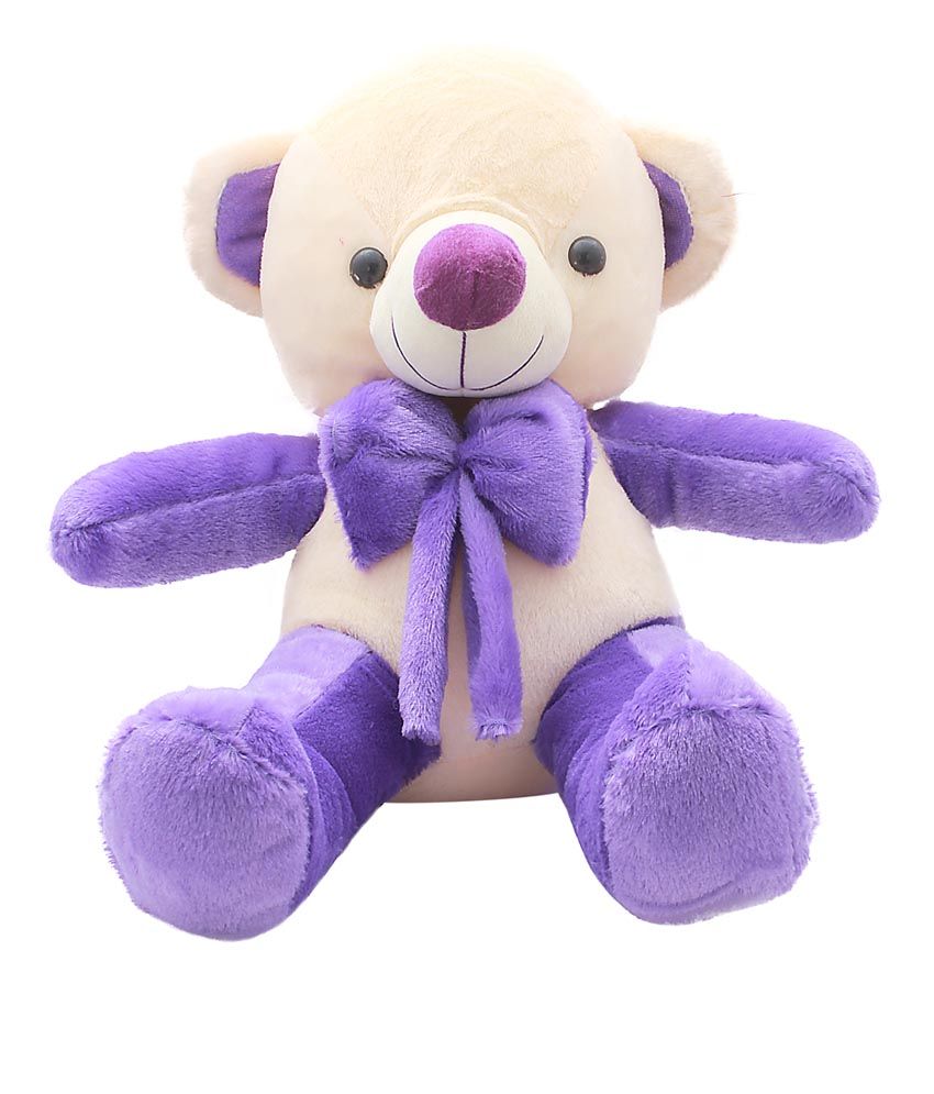 purple stuffed teddy bear