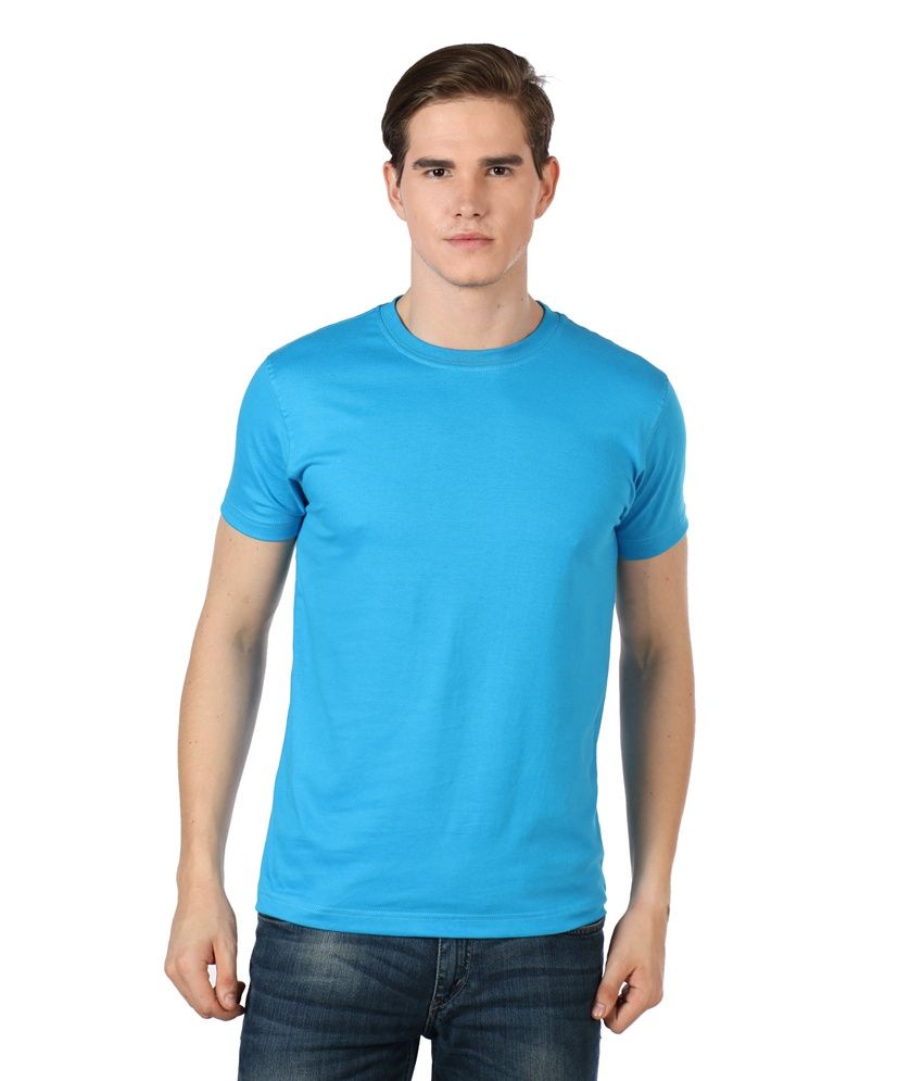 Billy Buddha Turquoise Cotton Round Neck T Shirt - Buy Billy Buddha ...