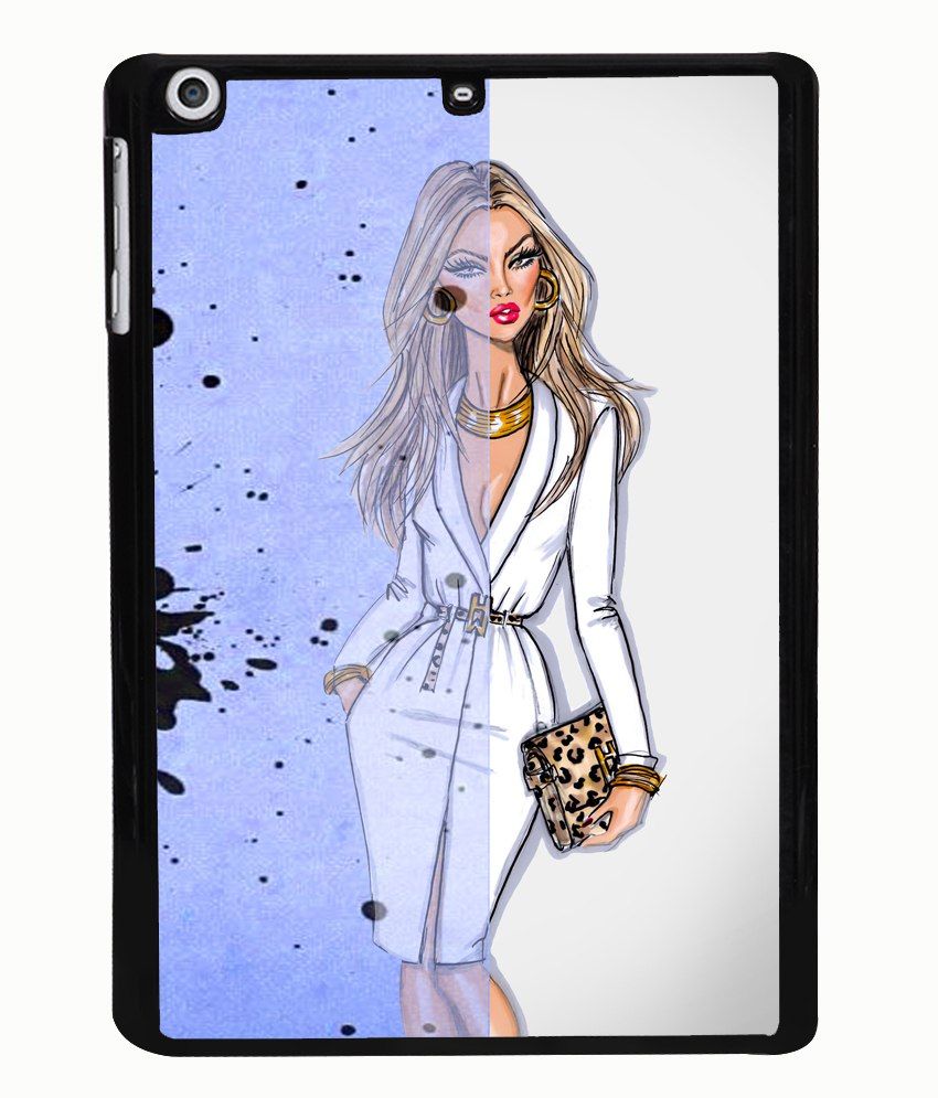 fuson premium designer semi metallic white dress girlk back cover for apple mini 3 fuson premium designer semi metallic white dress girlk back cover for apple mini 3