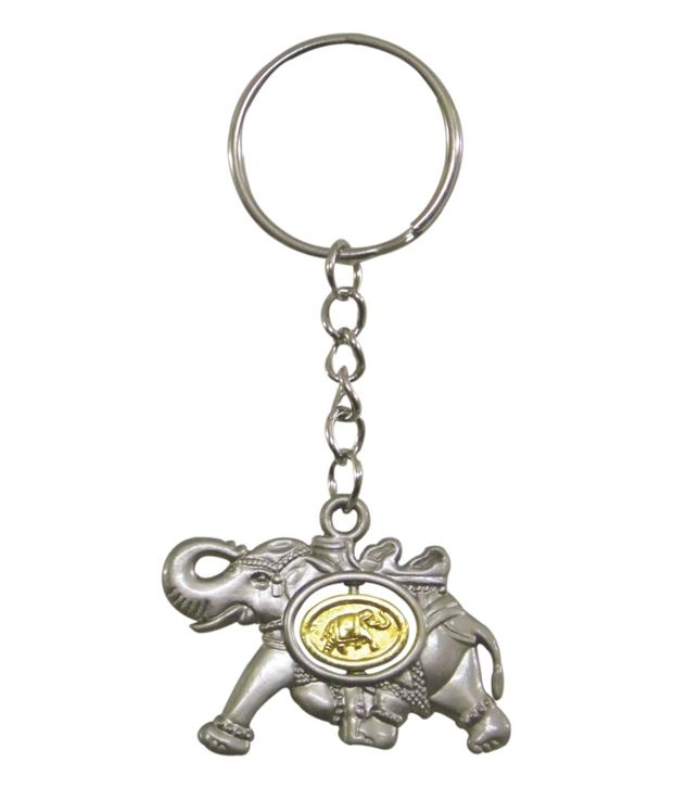 Lion Souvenirs Indian Elephant Metal Keychain Buy Online at Low Price