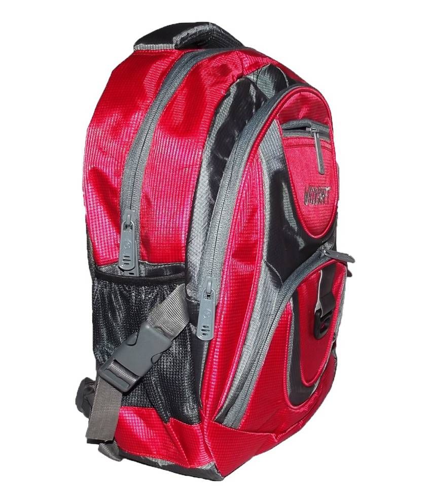 Wildcraft Office & College Bag with Laptop Pocket Red & Grey Buy