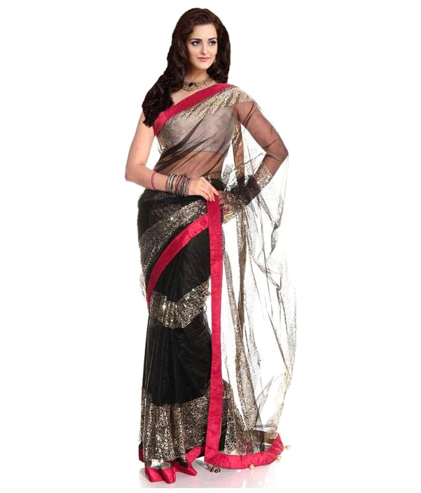 georgette saree look