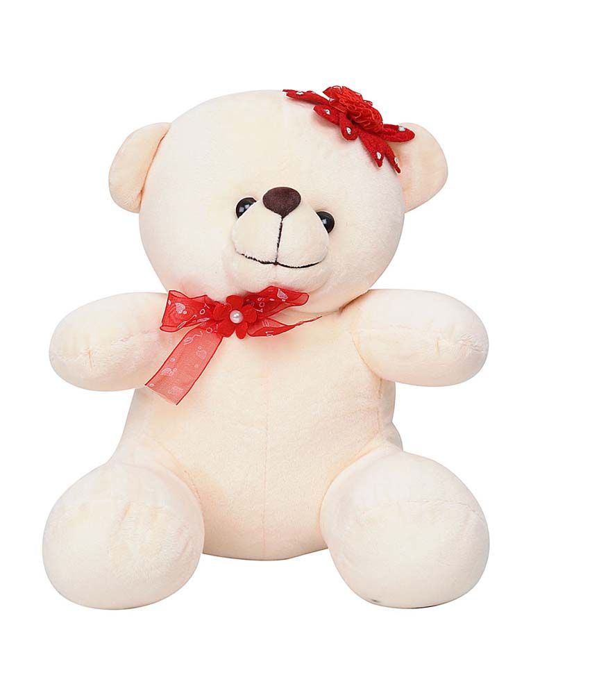 small flower teddy bear