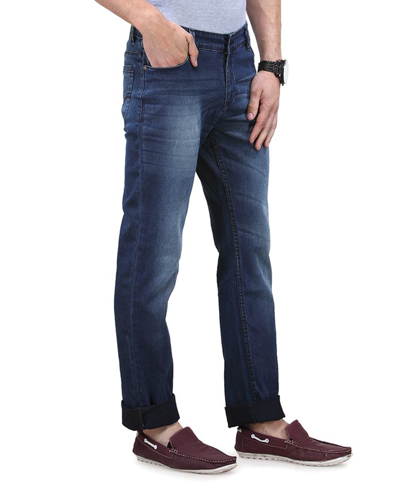 Vintage Blue Cotton Denim Jeans - Combo Of 2 - Buy Vintage Blue Cotton ...
