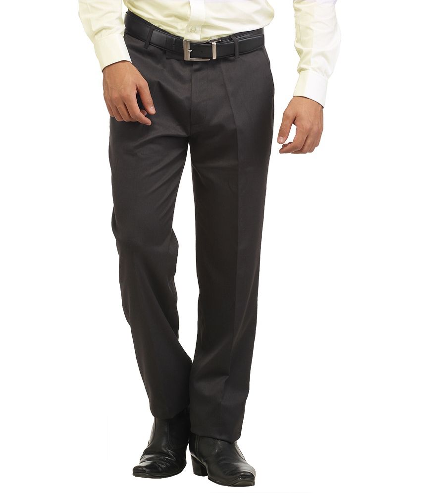 Inspire Clothing Inspiration Big Size Gray Slim Fit Formal Trouser ...