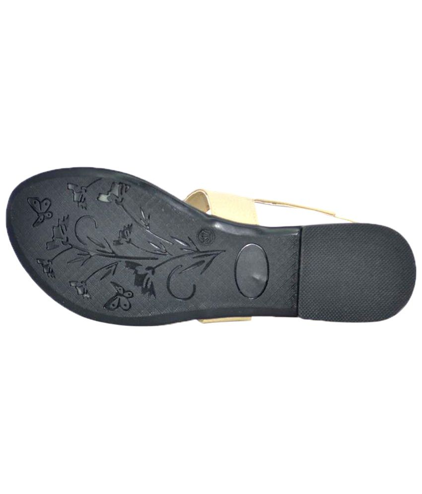 Sant Footwear Special Beige Flat Sandals Price in India- Buy Sant ...