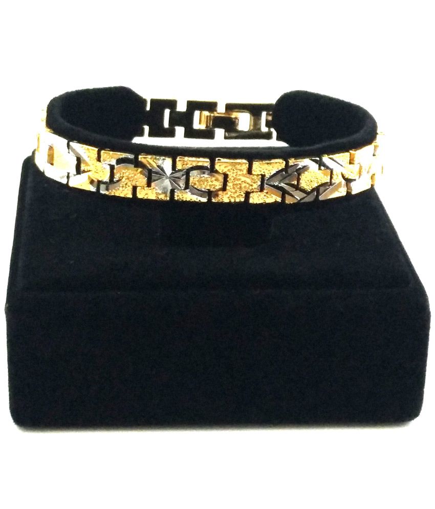 Seeyara Golden Brass & Copper Gold Plated Bracelets Buy Seeyara Golden