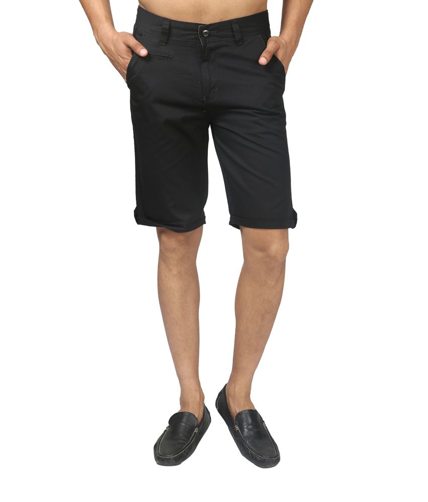 Abercrombie & Fitch Black Cotton Shorts - Buy Abercrombie & Fitch Black ...