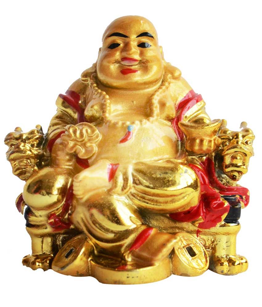     			Anjalika Yellow Feng Shui Laughing Buddha Happy Man for Happiness and Wealth