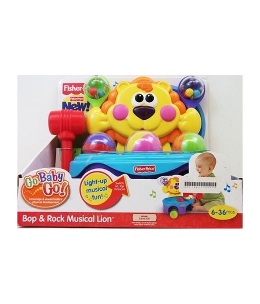 fisher price bop and rock musical lion