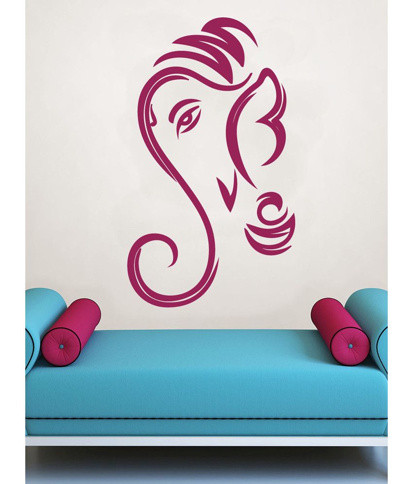 Wallmantra Lord Ganesha Wall Decal Buy Wallmantra Lord Ganesha Wall