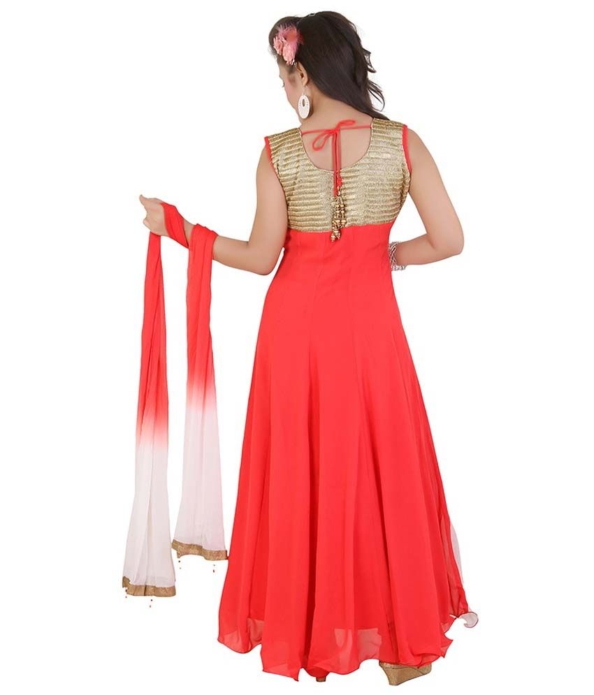 gown for party with dupatta
