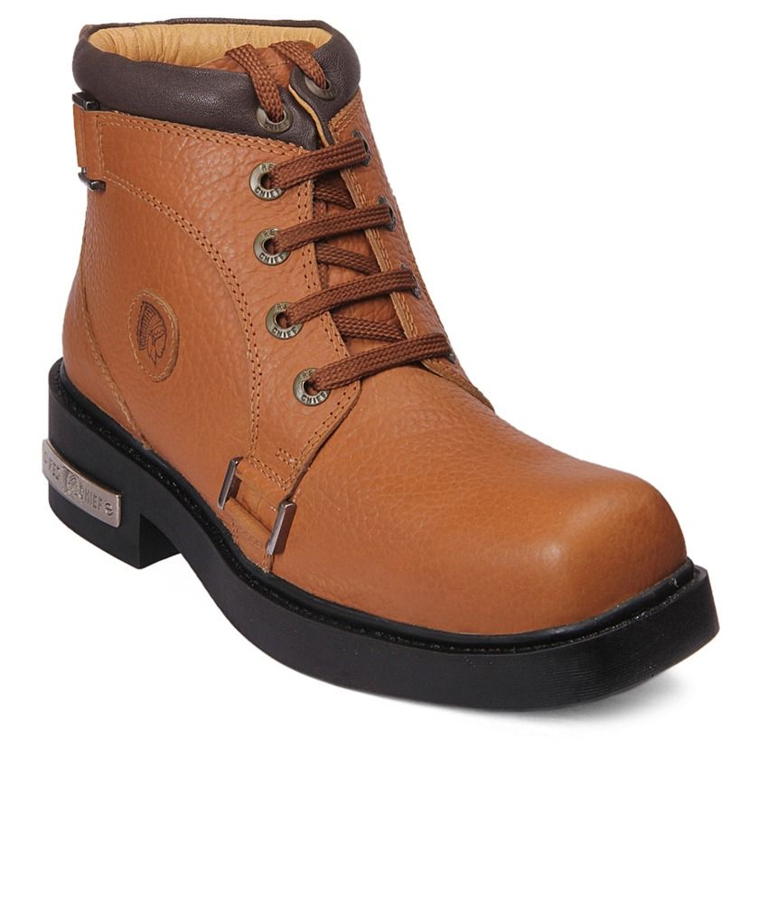 red chief long boot shoes